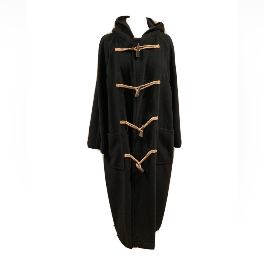 Vintage Ralph Lauren cashmere horn toggle coat